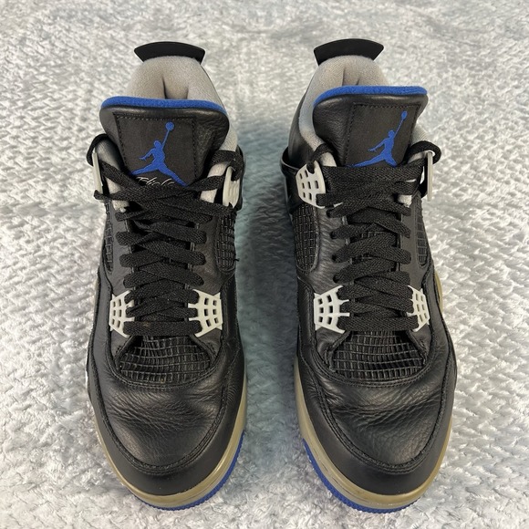 Jordan Other - Men's Nike Air Jordan Retro 4 'Motorsport Alternate' 308497-006 Black Blue Sz 10